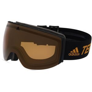Marcolin Deutschland GmbH Adidas SP0053  Unisex-Skibrille Vollrand Monoscheibe Kunststoff-Gestell, Schwarz