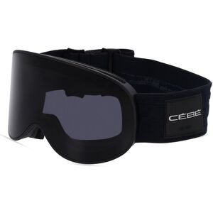 Seaport-OLDM Cébé ATTRACTION  Unisex-Skibrille Vollrand Monoscheibe Kunststoff-Gestell, Schwarz