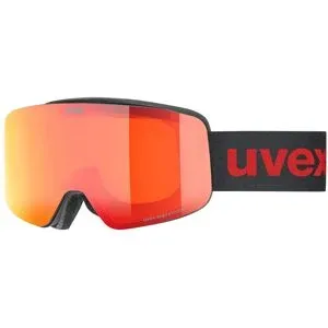 Uvex Sports Uvex 0850 Kinder-Skibrille Randlos Monoscheibe Kunststoff-Gestell, Schwarz