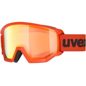 Uvex Sports Uvex Athletic FM Unisex-Skibrille Vollrand Monoscheibe Kunststoff-Gestell, Rot