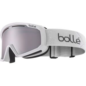 Seaport-OLDM Bollé Y7 OTG Unisex-Skibrille Vollrand Monoscheibe Kunststoff-Gestell, Weiß