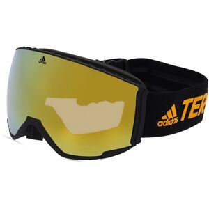 Marcolin Deutschland GmbH Adidas SP0039  Unisex-Skibrille Vollrand Monoscheibe Kunststoff-Gestell, Schwarz