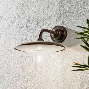 Moretti Luce Aussenwandleuchte CASALE, dimmbar, kupfer, Messing, Landhaus / Rustikal