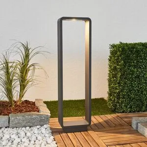 LED Wegeleuchte ninon Lucande, schwarz, Aluminium, Modern, LED Außenleuchte