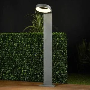 LED Wegeleuchte JARKA Lucande, alu / grau / zink, Aluminium, Modern, LED Außenleuchte