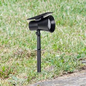 Prios LED-Solarstrahler Birko, Höhe 56 cm, schwarz, Erdspieß Birko PRIOS, schwarz, Kunststoff, Modern, Solarleuchten