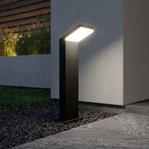 LED Wegeleuchte Yolena Arcchio, schwarz, Aluminium, Modern, LED Außenleuchte