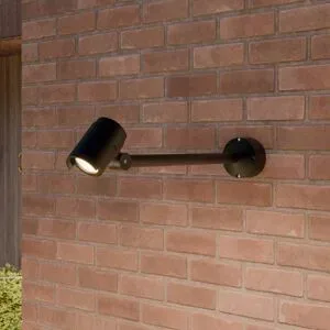 Lucande LED-Außenenstrahler Beatrix, 58 cm, anthrazit, Alu Beatrix, schwarz, Aluminium, Modern, LED Außenleuchte
