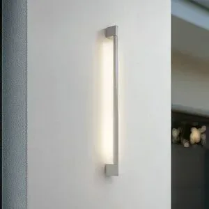 LED Aussenwandleuchte Neano Lindby, alu / grau / zink, Aluminium, Modern, LED Wandleuchte außen