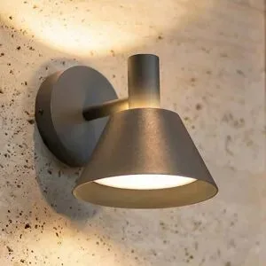 LED Aussenwandleuchte Tabena Lucande, schwarz, Aluminium, Modern, LED Wandleuchte außen