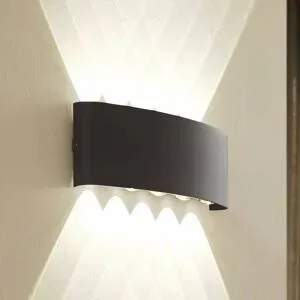 LED Aussenwandleuchte Ithan Lindby, schwarz, Aluminium, Modern, LED Wandleuchte außen