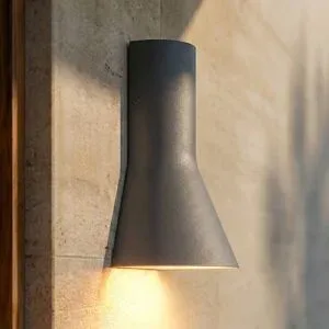 LED Aussenwandleuchte Zephy Lucande, schwarz, Aluminium, Modern, LED Wandleuchte außen