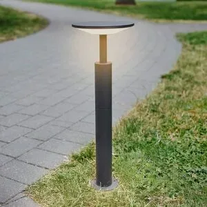 LED Wegeleuchte Fenia Lucande, schwarz, Aluminium, Modern, LED Außenleuchte
