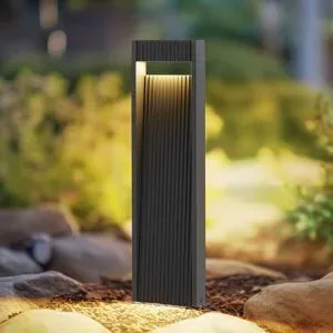 LED Wegeleuchte Tavion Lucande, schwarz, Aluminium, Modern, LED Außenleuchte