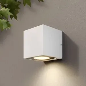 LED Aussenwandleuchte Tassnim Arcchio, dimmbar, weiß / opal, Aluminium, Modern, LED Wandleuchte außen