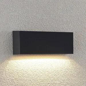 LED Aussenwandleuchte Jarte Lindby, schwarz, Kunststoff, Modern, LED Wandleuchte außen