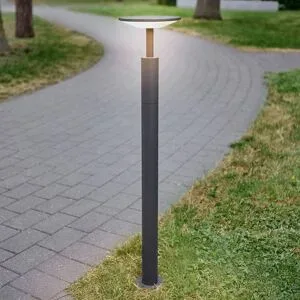 LED Wegeleuchte Fenia Lucande, schwarz, Aluminium, Modern, LED Außenleuchte