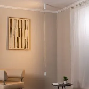 Euluna Hängelampe VERTIC Nowodvorski Lighting, weiß / opal, für Wohn- / Esszimmer, Aluminium, Modern