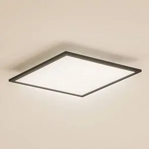 LED Panel Enhife Lindby, schwarz, für Arbeitszimmer / Büro, Modern, LED Deckenleuchte