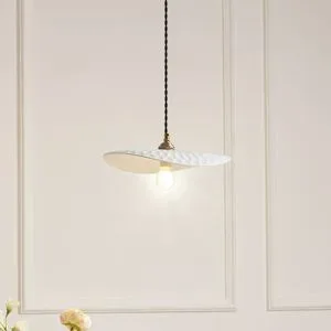 Hängelampe Annira Lindby, dimmbar, weiß / opal, für Wohn- / Esszimmer, Keramik, Modern, Pendelleuchte