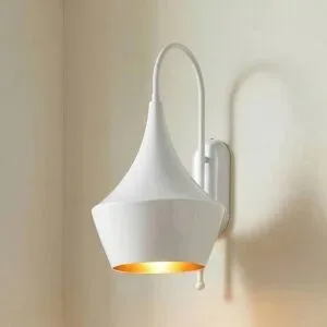 Wandlampe Olaf ROYALTECH, dimmbar, weiß / opal, für Wohn- / Esszimmer, Metall, Wandleuchte, Wandlampe Innen