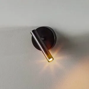 Wandlampe Sopel SIGMA, dimmbar, schwarz, für Wohn- / Esszimmer, Metall, Modern, Wandleuchte, Wandlampe Innen