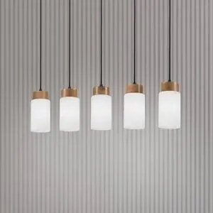 Glas Hängelampe Markus Lamkur, dimmbar, weiß / opal, für Wohn- / Esszimmer, Glas, Skandinavisch, Pendelleuchte