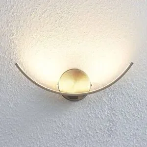 Wandfluter Iven Lindby, alu / grau / zink, für Wohn- / Esszimmer, Metall, Modern, Wandleuchte, Wandlampe Innen