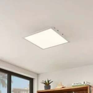 LED Deckenlampe Quais Lindby, weiß / opal, für Küche, Aluminium, Modern, LED Deckenleuchte