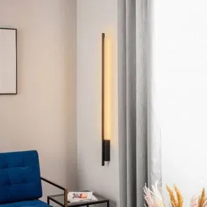 Wandlampe Talon Quitani, dimmbar, schwarz, für Flurbereich, Aluminium, Modern, LED Wandleuchte, Wandlampe Innen