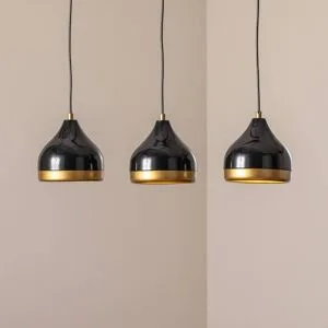 Hängelampe Yildo Opviq, dimmbar, schwarz, für Wohn- / Esszimmer, Metall, Modern, Pendelleuchte