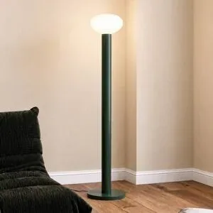 Designer Stehlampe Flo ALDEX, grün, für Wohn- / Esszimmer, Metall, Design, Stehlampe