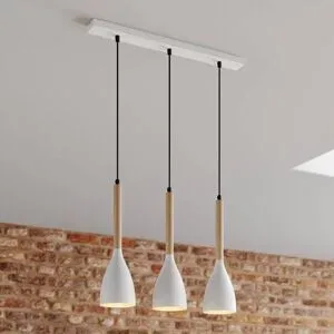 Hängelampe Muza Luminex, dimmbar, weiß / opal, für Wohn- / Esszimmer, Metall, Modern, Pendelleuchte