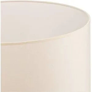 Lampenschirm Roller ecru Baumwolle Ø50cm Höhe 24cm Duolla, creme / amber, Textil / Stoff / Seide