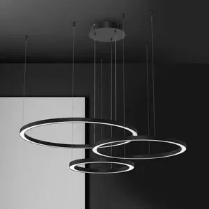Hängelampe Galaxia Eko-Light, schwarz, für Wohn- / Esszimmer, Kunststoff, Modern