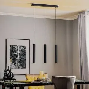 Euluna Hängelampe Eye Nowodvorski Lighting, dimmbar, schwarz, für Wohn- / Esszimmer, Metall, Modern, Pendelleuchte