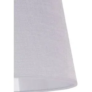 Lampenschirm Classic L für Stehlampen, weiß/klar Duolla, weiß / opal, Textil / Stoff / Seide