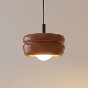 Glas Hängelampe Tina Argon, dimmbar, terracotta, für Wohn- / Esszimmer, Glas, Pendelleuchte