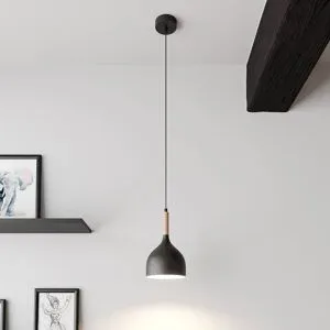 Hängelampe Noak Luminex, dimmbar, schwarz, für Wohn- / Esszimmer, Metall, Modern, Pendelleuchte