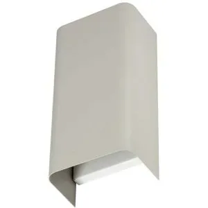 Euluna Wandlampe Bergen Nowodvorski Lighting, dimmbar, alu / grau / zink, für Wohn- / Esszimmer, Metall, Modern, Wandleuchte, Wandlampe Innen