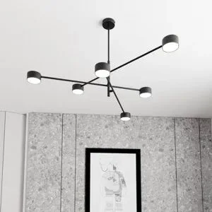 Hängelampe Natsu EMIBIG LIGHTING, dimmbar, schwarz, für Wohn- / Esszimmer, Metall, Modern, Pendelleuchte