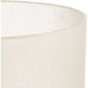 Lampenschirm Alba, Ø 45 cm, E27, ecru Alba HELAM, creme / amber, für Wohn- / Esszimmer, Textil / Stoff / Seide