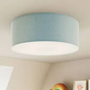 Deckenlampe Rondo Kids TK Lighting, dimmbar, blau, für Kinderzimmer, Textil / Stoff / Seide, Modern, Deckenlampe