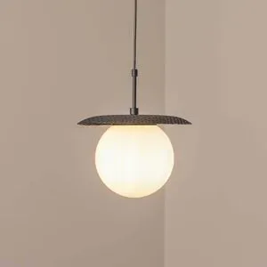 Glas Hängelampe Anemon Opviq, dimmbar, schwarz, für Wohn- / Esszimmer, Glas, Modern, Pendelleuchte