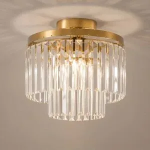 Deckenlampe Felicity Lindby, dimmbar, klar / transparent, für Wohn- / Esszimmer, Glas, Modern, Deckenlampe
