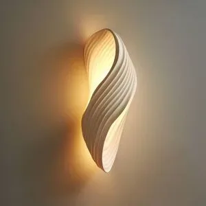 Wandlampe Ornela AI Lindby, dimmbar, weiß / opal, für Wohn- / Esszimmer, Gips / Ton, Modern, Wandleuchte, Wandlampe Innen