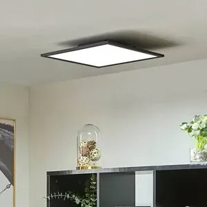 LED Panel Lamin Lindby, dimmbar, schwarz, für Wohn- / Esszimmer, Modern, LED Deckenleuchte