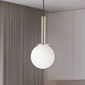 Glas Hängelampe Daisy SIGMA, dimmbar, weiß / opal, für Wohn- / Esszimmer, Metall, Modern, Pendelleuchte