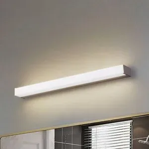Wandlampe Philippa Lindby, alu / grau / zink, für Badezimmer, Aluminium, Modern, Wandleuchte, Wandlampe Bad