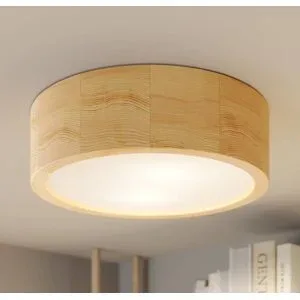 Deckenlampe Cleo TEMAR LIGHTING, dimmbar, Holz hell, für Wohn- / Esszimmer, Modern, Deckenlampe